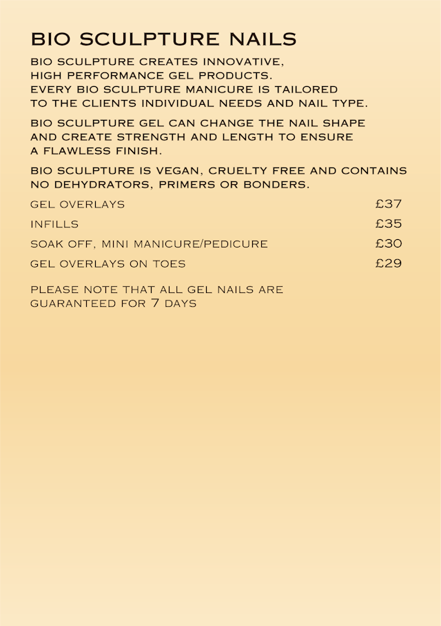 Nails Price List